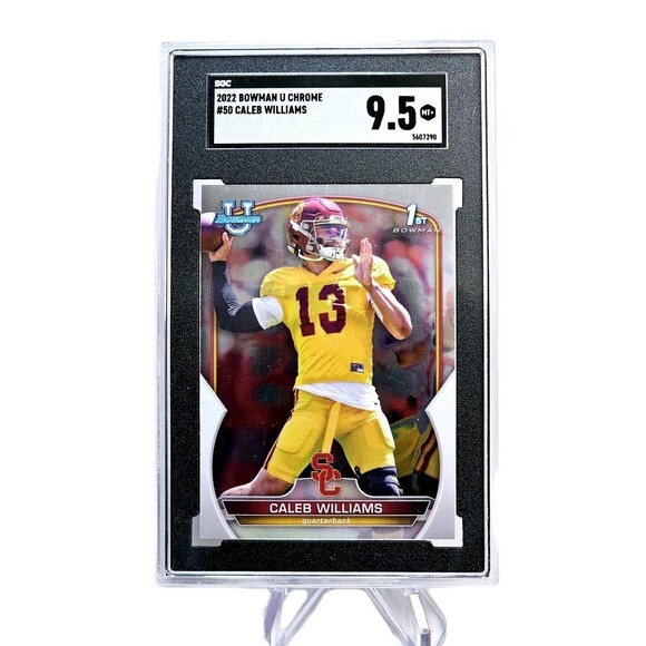Caleb Williams 2022 Bowman University Prospects #50 Chrome MINT 9.5 SGC Bears